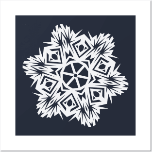 Paper Snowflake design no. 3 Posters and Art